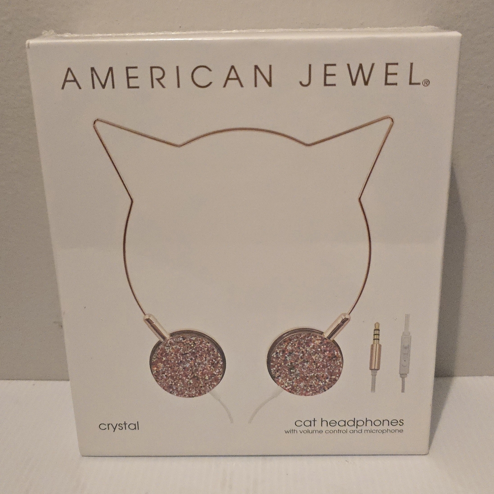 American Jewel Crystal Cat Headphones